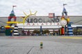 Lego backpacker man in front legoland malaysia