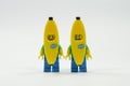 Lego banana suit guy with happy face and shocking face