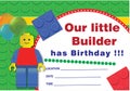 Lego birthday invitation