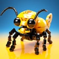 Lego Brick Bug: Realistic Yet Stylized Technological Art