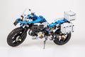 Lego bricks Motorcycle BMW R 1200 GS Adventure kit Royalty Free Stock Photo