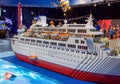 Lego Cruise Ship: Brickman Experience in Perth Royalty Free Stock Photo