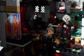 Lego custom minifigure Vampire Queen in Spooky Castle room. Classic spooky stories, Halloween fun