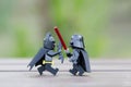 lego darth vader fighting batman