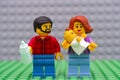 Lego family minifigures - father, mother and baby