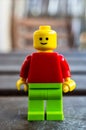 Lego figurine with smile