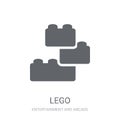 Lego icon. Trendy Lego logo concept on white background from Entertainment and Arcade collection