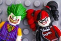 Lego The Joker and Harley Quinn minifigures