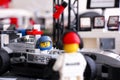 Lego McLaren Mercedes MP4-29 race car with driver Royalty Free Stock Photo