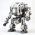 Lego Mindstorms Art A Stunning Mecha On White Background Royalty Free Stock Photo