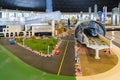 Lego miniature of the Mall of Emirates and the Sheikh Zayed Road Metro Station in Miniland of Legoland