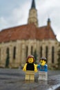 Lego minifigures in city of Romania