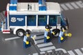 Lego Police van with policemen