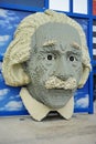 Lego Portrait of Albert Einstein at Legoland Royalty Free Stock Photo