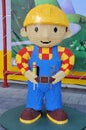 Lego sculpture of Bob the Builder Royalty Free Stock Photo