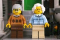 Lego senior couple minifigures