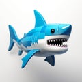 Lego Shark: Cartoonish Chaos In Ray Tracing Style