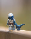 Lego star wars bounty hunter minifigure with baby dinosaur