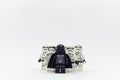 lego starwars darth vader and clone storm trooper army.