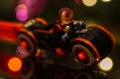 lego superheroes minifigure iron man on bike vehicle