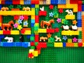 Lego toys for children - colorful little objects