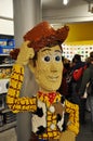 Lego Woody in downtown Disney