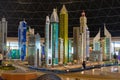 Legoland Dubai Amusement Park Indoor Famous Dubai City Skyline of Emirates Road Replications . Luxury travel