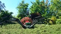 Legoland spider bult by lego pieces Royalty Free Stock Photo