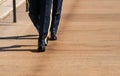 Legs and feet of honor guard in Arlington Cemetery Royalty Free Stock Photo