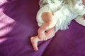 Legs of a newborn Royalty Free Stock Photo