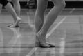 Legs of resting dancer Royalty Free Stock Photo