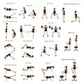 Legs workout exercise illustration