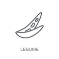 Legume linear icon. Modern outline Legume logo concept on white