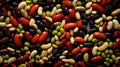 Leguminous beans background