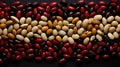 Leguminous beans background