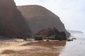 Legzira Beach Geological Structure, Red Arches Composition, Morocco Coast, Marocco Legzira Rocks