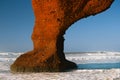 Legzira stone arch, Atlantic Ocean, Morocco, Africa