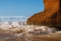 Legzira stone arch, ruined now, Atlantic Ocean, Morocco