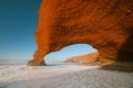 Legzira stone arches, Atlantic Ocean, Morocco, Africa