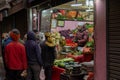 Fruit and Vegetable Shop in Leh, India Royalty Free Stock Photo