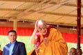 LEH, INDIA - AUGUST 5, 2012: His Holiness the 14th