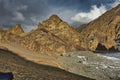 Leh ladakh, Beautiful landscape, Sunset scene over Stok Kangri Mountains