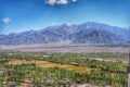 leh ladakh and blue sky