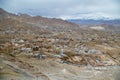 Leh Ladakh city view from Shanti Stupa Royalty Free Stock Photo