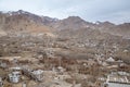 Leh Ladakh city view from Shanti Stupa Royalty Free Stock Photo