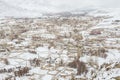 Leh Ladakh city in winter