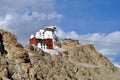 Leh (Ladakh) - Tsemo castle overlooking the town Royalty Free Stock Photo