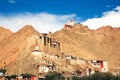 Leh Palace and Tsomo monastery at the top, ,Ladakh, Jammu and Kashmir, India