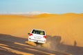 Lehbab desert Desert Safari vehicle Dubai  UAE Royalty Free Stock Photo