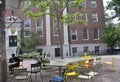 Cambridge MA, 30th june: Lehman Hall Building from Harvard Campus in Cambridge Massachusettes State of USA Royalty Free Stock Photo